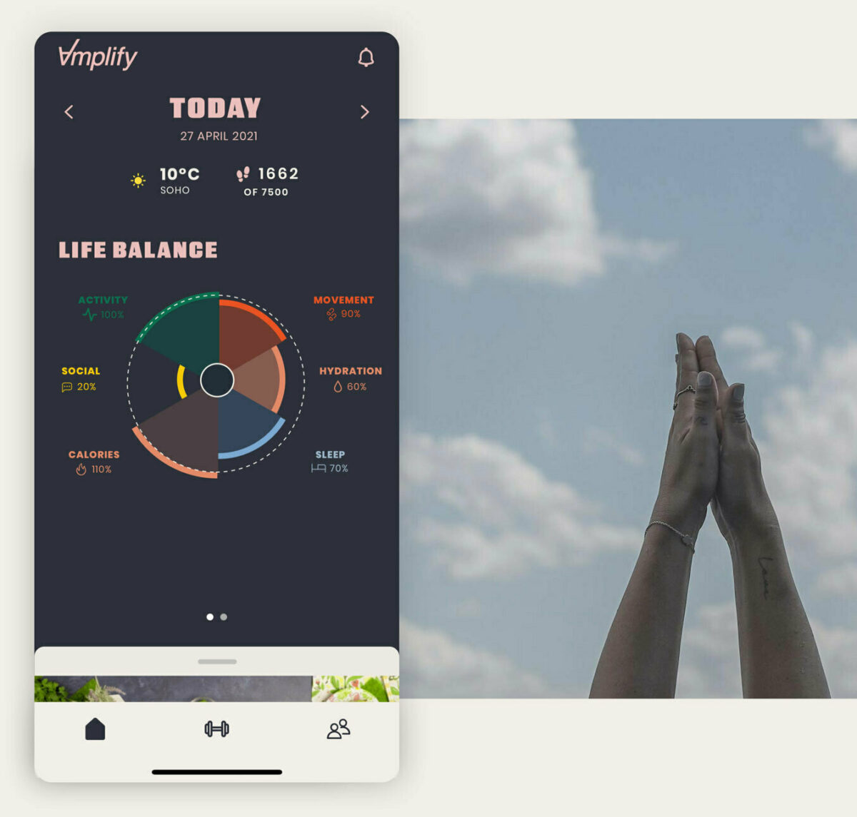 Amplify Life Balance App screen